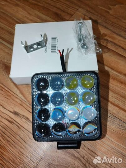 LED Вспышки фсо большие линзованные 10,5 см 64 w