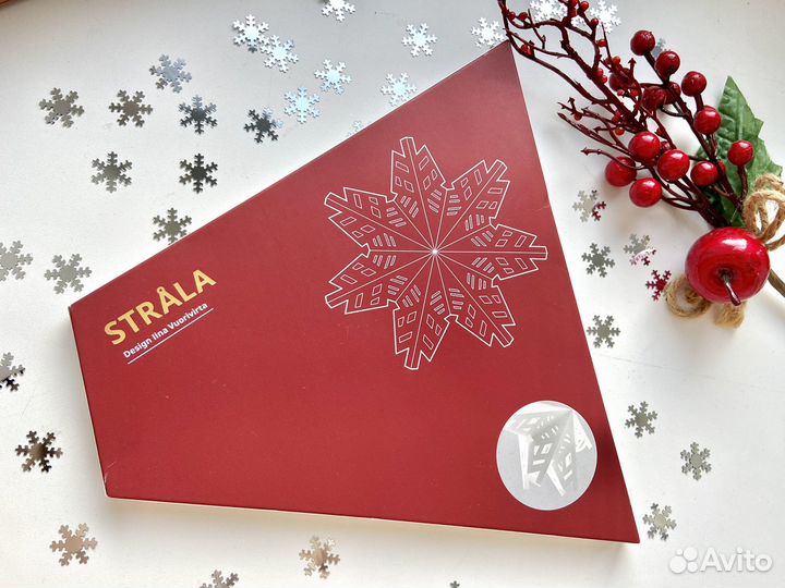 Новый Абажур IKEA Строла снежинка 48 см