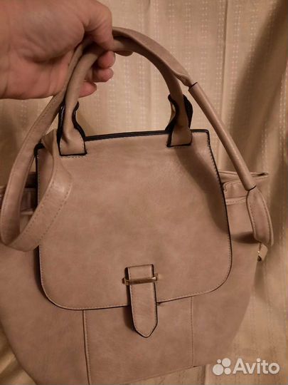 Сумка шоппер Ulla Popken. Рюкзак беж