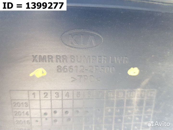 Спойлер бампера задний Kia Sorento 2 XM 2012-2021