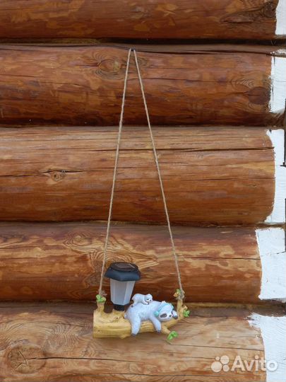 Фигурка садовая со светодиодным фонарем 