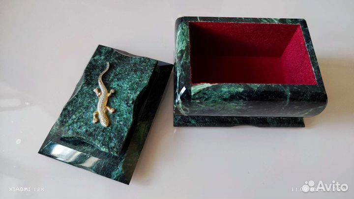 Шкатулка из натурального камня для украшений