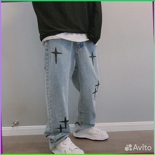 Штаны карго Y2K с крестами (16989 Номер отгрузки: )