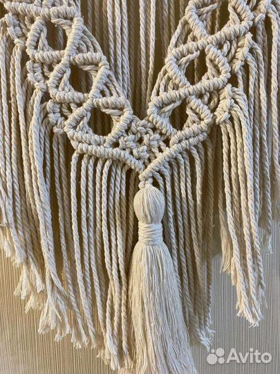 Настенное панно ручной работы макраме