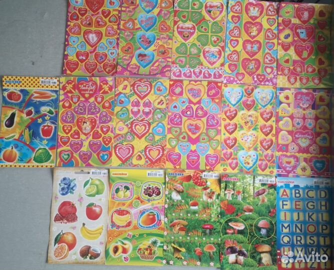 Наклейки разные