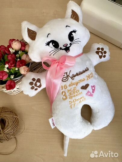 Именная игрушка котик