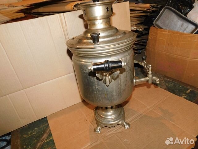 Качественный, советский угольный самовар Тула-Штам