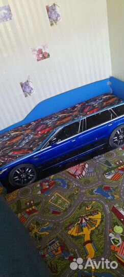 Детская кровать машина бу с матрасом