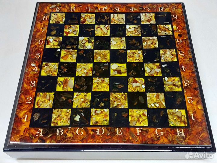 Шахматы янтарные арт.000140