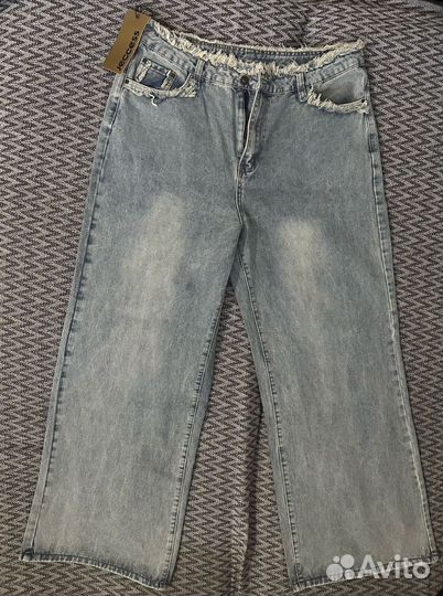 Джинсы женские широкие размер 38