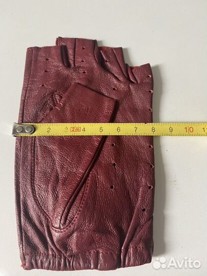 Перчатки митенки кожа 6 1/2