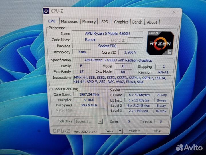 Мини-пк GenMachine Ren 4000 4500u/8gb/128gb