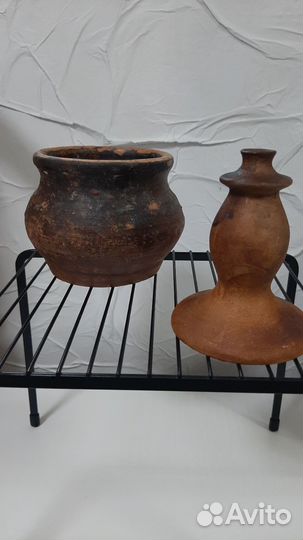 Глиняный горшок, подсвечник