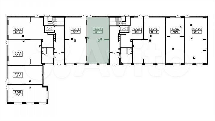 Продается торговое помещение, площадь 85.8 кв.м