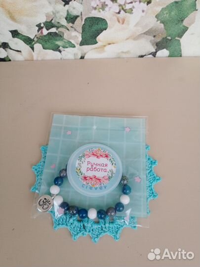 Браслеты из натурального камня, ручной работы