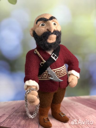 Пират. Интерьерная скульптура из шерсти