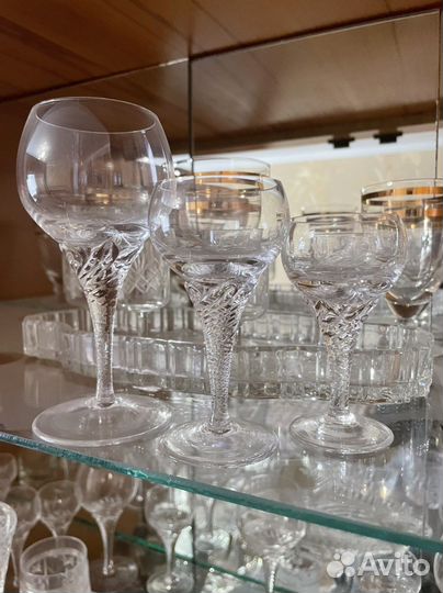 Хрустальные рюмки на ножке СССР