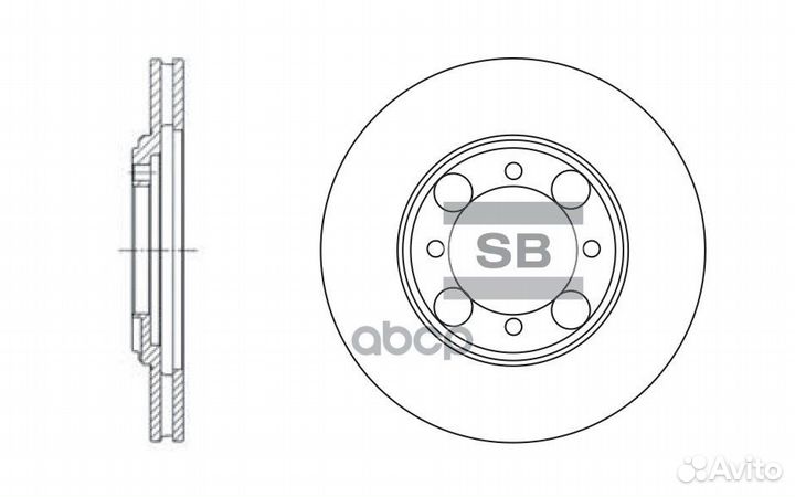 SD1014 диск тормозной передний Hyundai Elantra