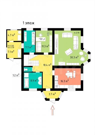 Дом 250 м² на участке 22 сот.