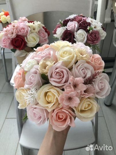 Мыльный букет к 8 марта