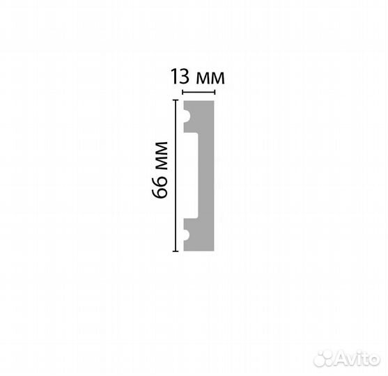 Плинтус напольный decomaster D157-112 дм66*13*2900