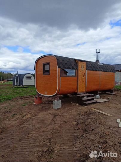 Баня бочка Квадро и викинг