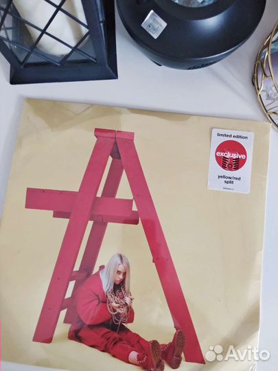 Желто-красный винил Billie Eilish - don't smile AT