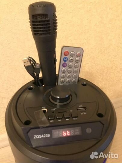 Колонка беспроводная с караоке ZQS-4239