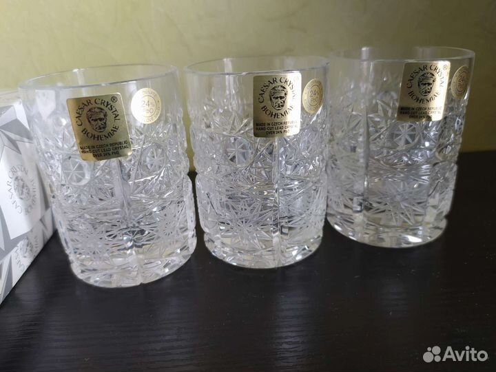 Хрустальные рюмки стопки Чехия Цезарь Богемия