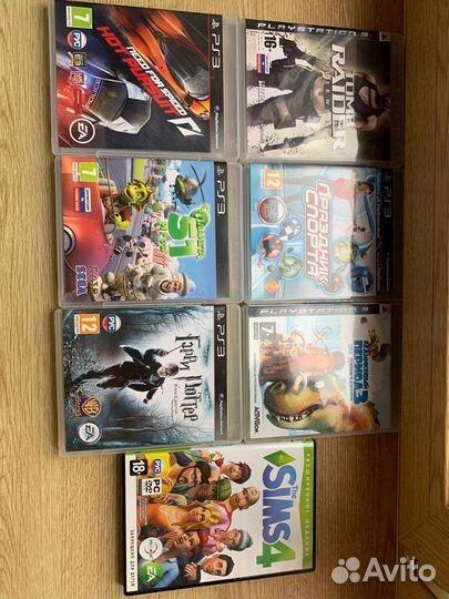 Игровая приставка ps3 + 7 игр