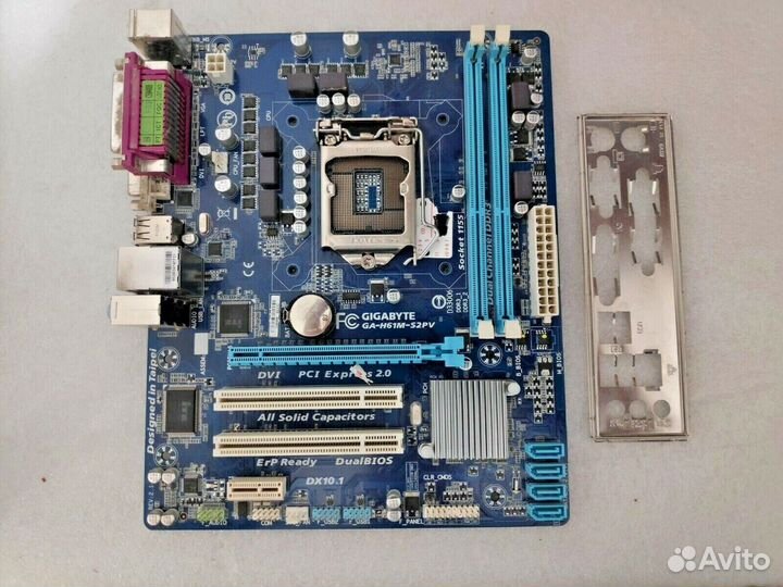 Мат плата socket 1155 gigabyte ga h61m + i3 3220