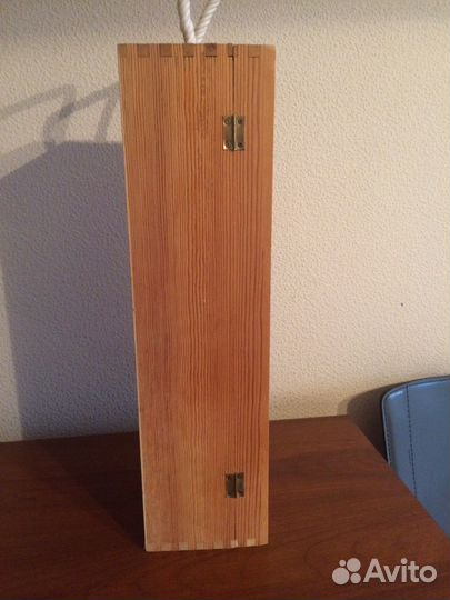 Подарочная деревянная коробка-футляр для бутылки