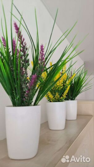 Искусственные цветы, растения