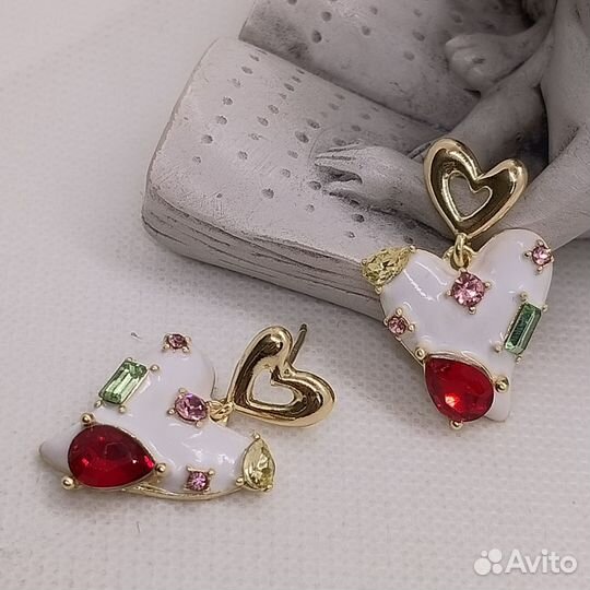 Серьги сердца