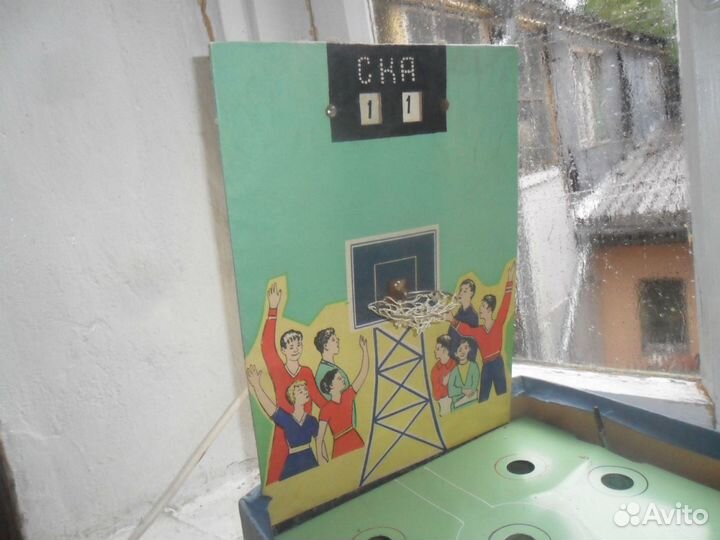 Советская настольная игра(баскетбол)
