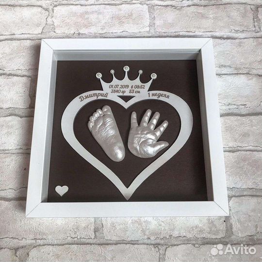 Слепки ручек и ножек 2D, 3D