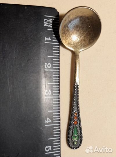 Солонка хрусталь металл, ложка серебро