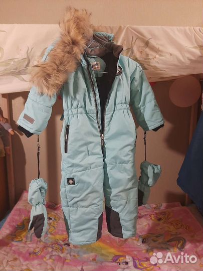 Зимний комбинезон для девочки 98