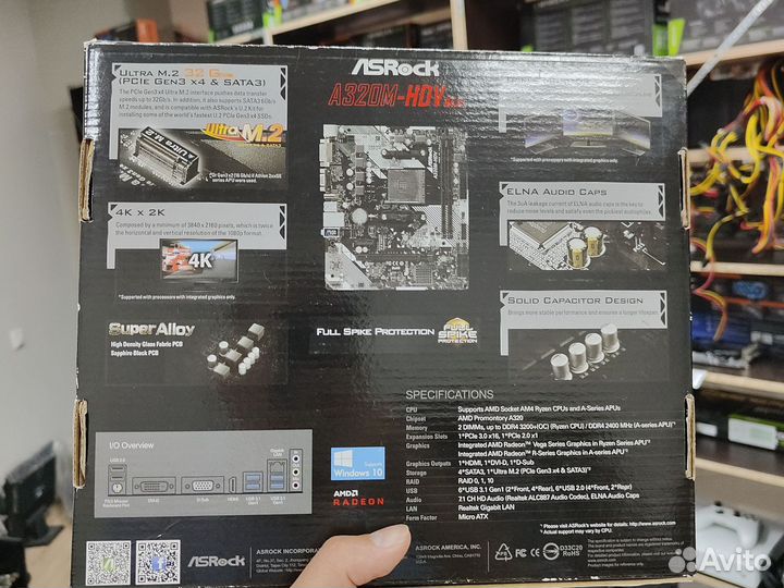 ASRock A320m HDV AM4