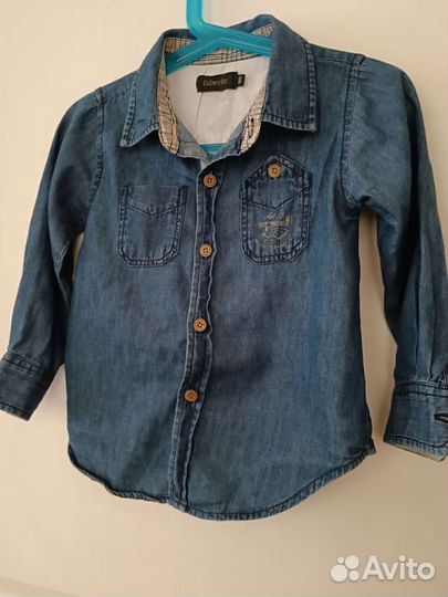 Рубашки на мальчика пакетом 86, 92
