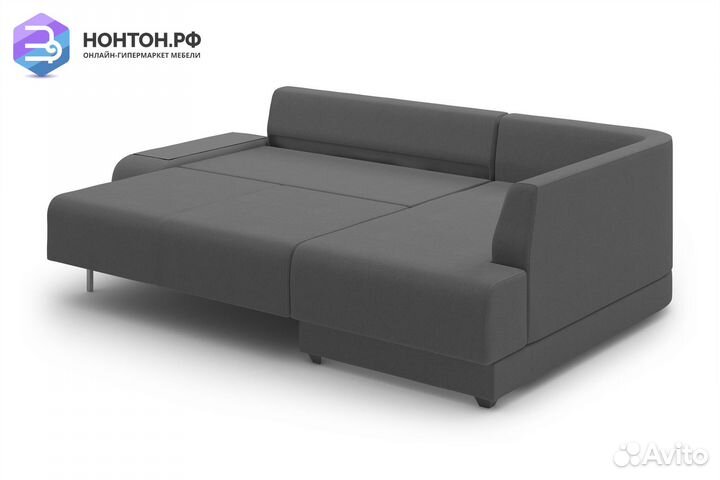 Угловой диван пума Консул серый