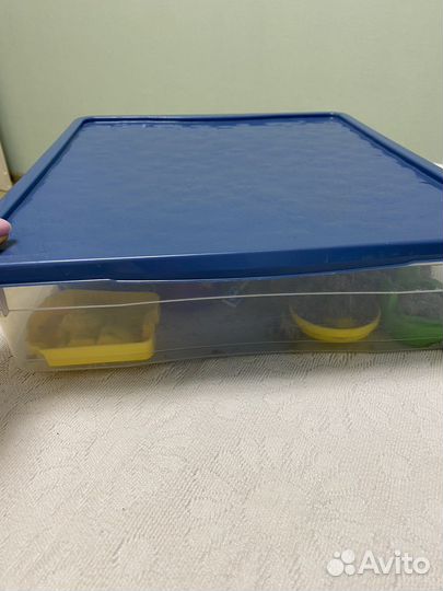 Кинетический песок качественный с песочницей