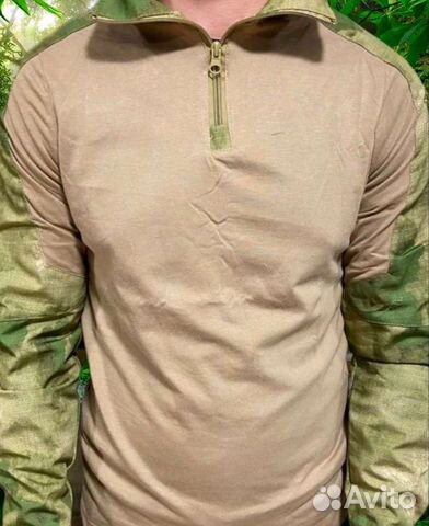 Тактическая боевая рубашка с защитой мох