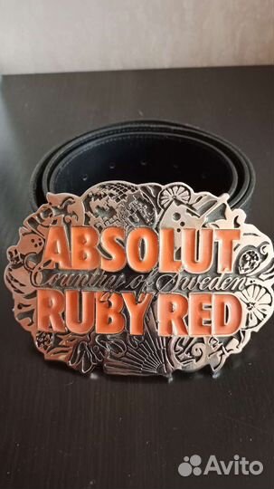 Мужской кожаный ремень новый