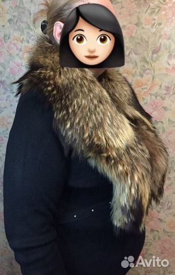 Воротник из енота