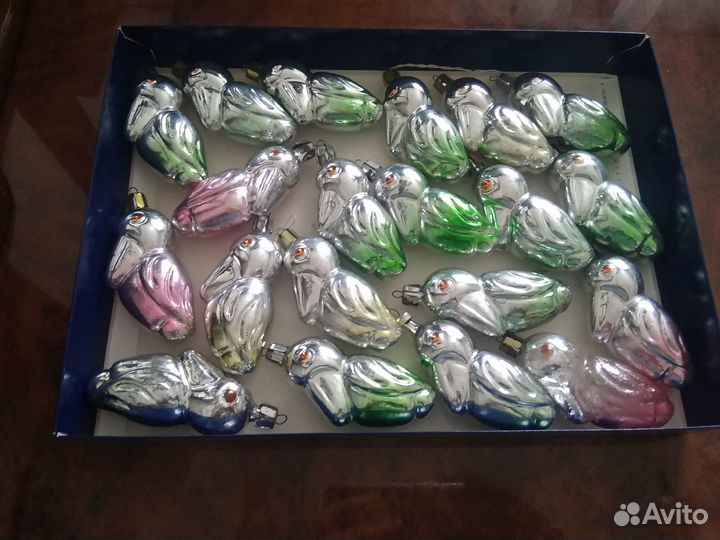 Ёлочные игрушки СССР Пеликаны
