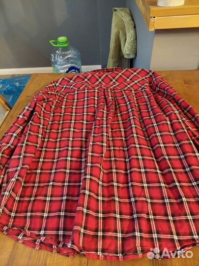 Рубашка красная в клетку