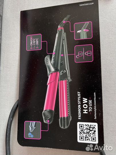 Мультистайлер Rowenta CF4512F0 черный, розовый