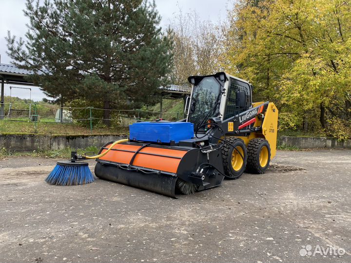 Щетка с задним бункером на мини-погрузчик Liugong