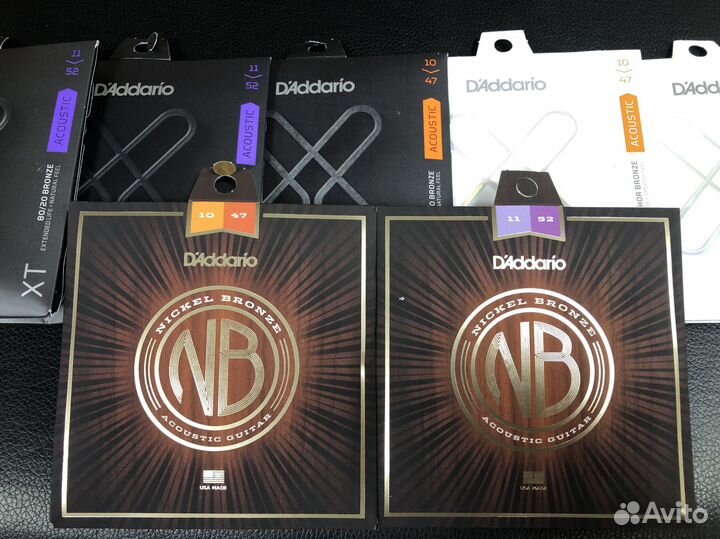 Струны Daddario (акустика) вся линейка,все калибры